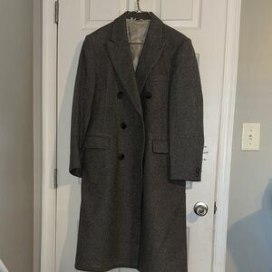Men's Classic Gray Trench Coat : Pit to Pit 22”
L 44”